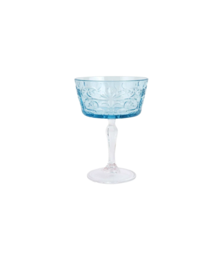 Vietri Barocco Light Blue Coupe Champagne Glass