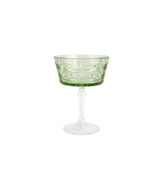 Vietri Barocco Mint Green Coupe Champagne Glass