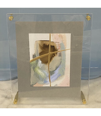 Mary Sams Abstract Cross in Acrylic Frame 10 x 12