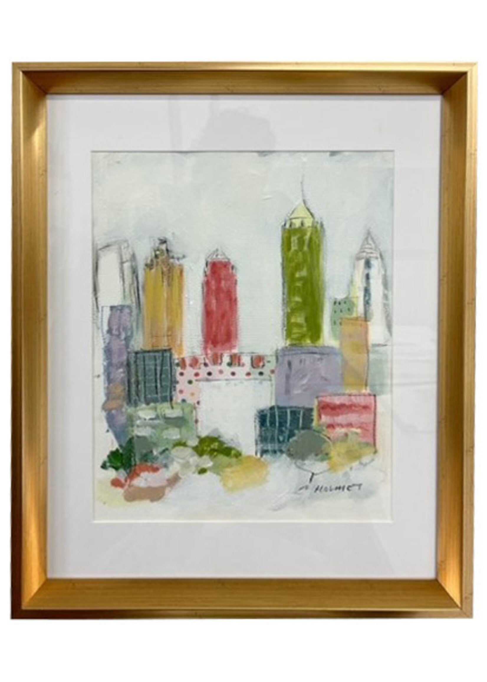 Gold Framed Cityscape II