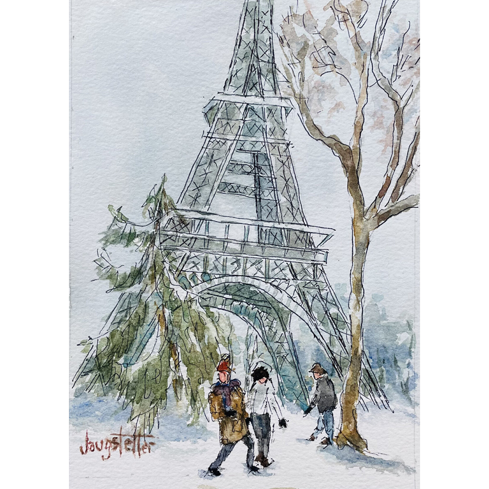 (SOLD) Promenade Dans La Neige