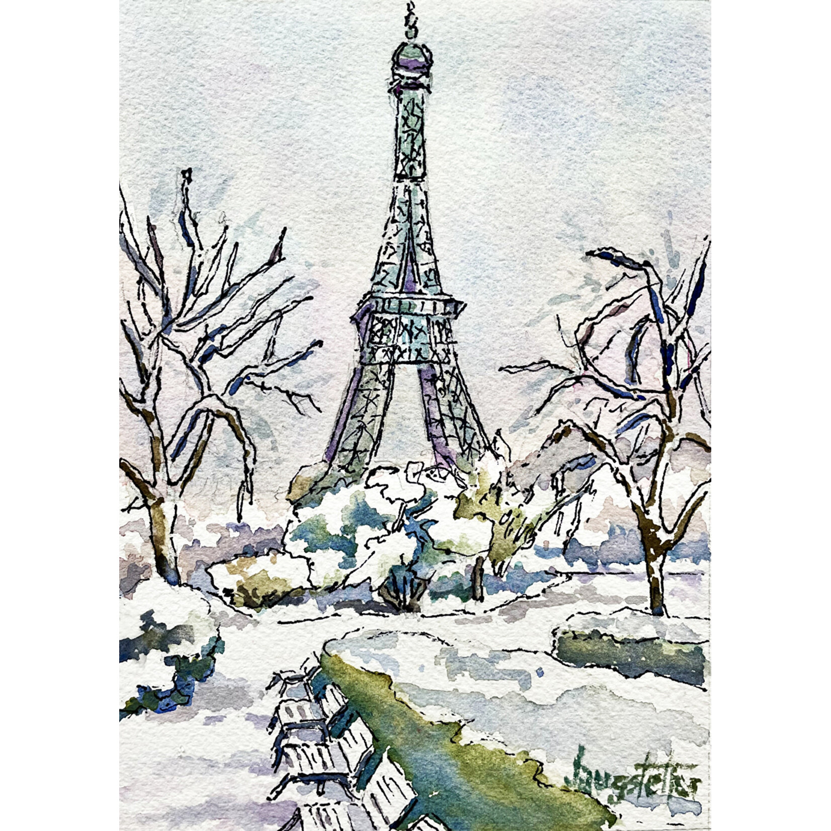 (SOLD) Eifel En Hiver