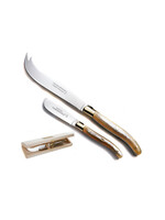 Laguiole Cheese Knife and Spreader Set - Horn Handle