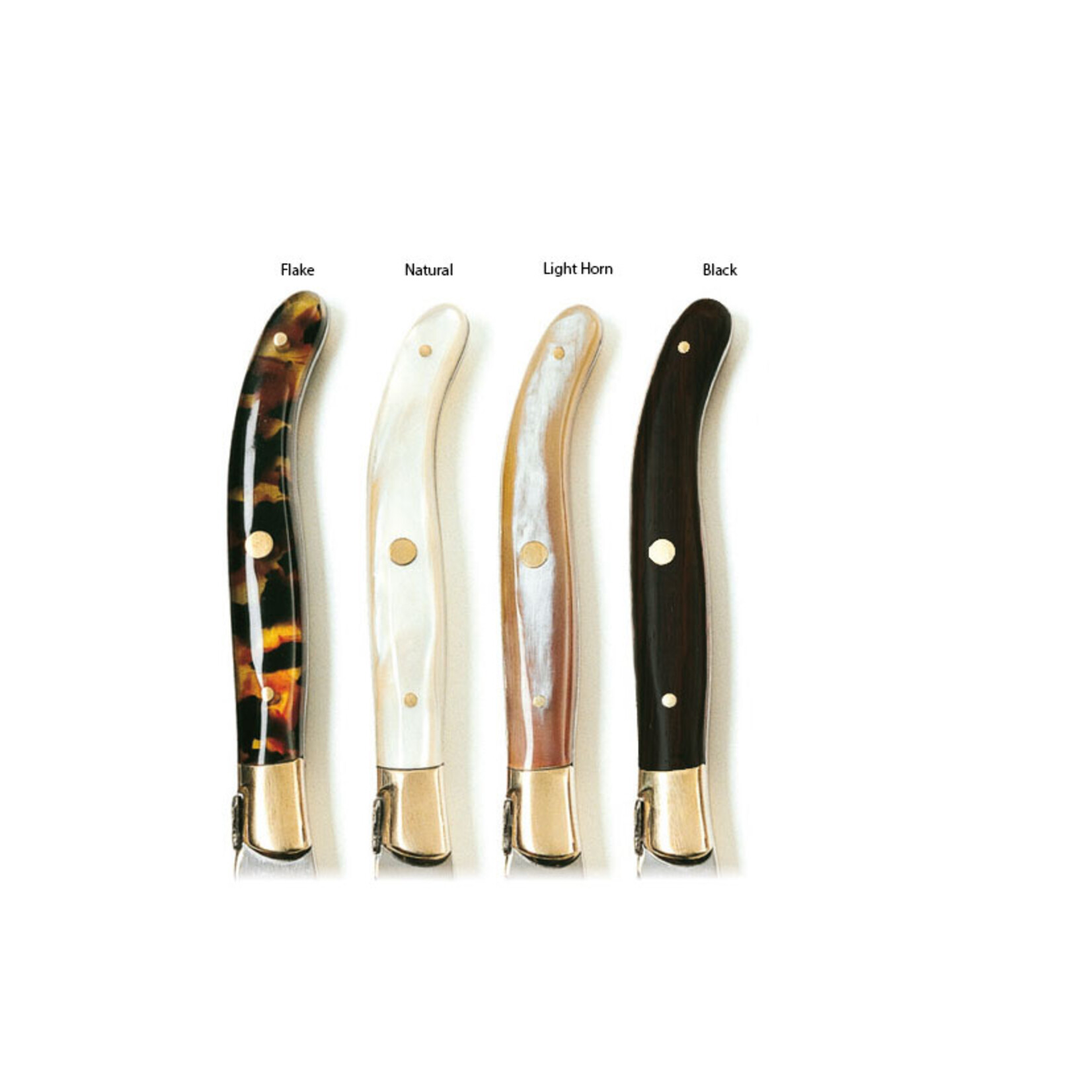 Laguiole Cheese Knife and Spreader Set - Flake Handle