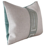Giorgio Linen Ingot Tape Pillow - Rain