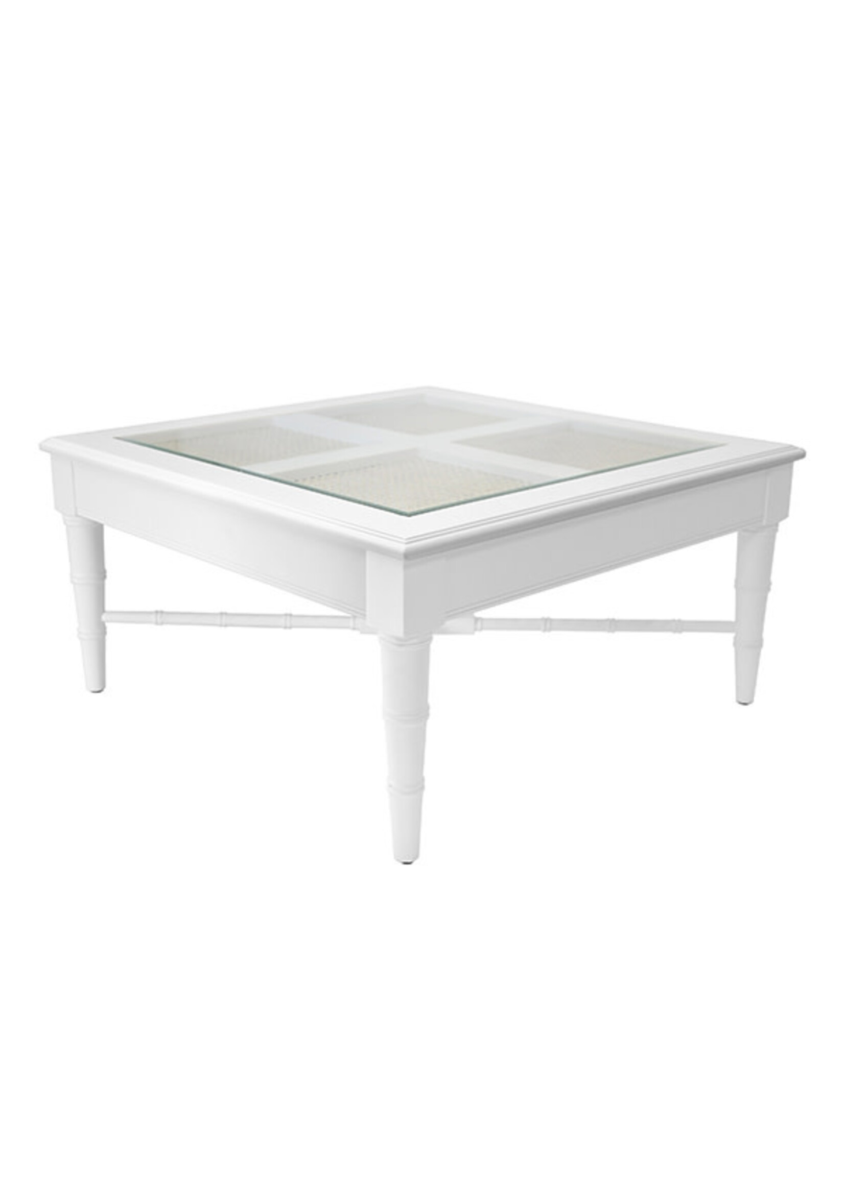 Bamboo and Cane Coffee Table