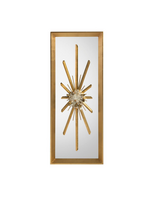 Golden Crystal Burst Mirror