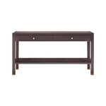 Made Goods Aubergine Faux Belgain Linen Console