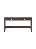 Aubergine Faux Belgain Linen Console