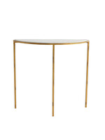 Global Views Marble Top Demilune Console