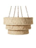 Made Goods Natural Raffia Chandelier