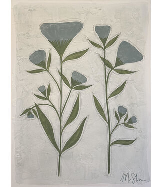 Morgan Shrader No. 03 Green & Blue Botanical