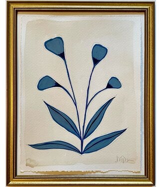 Morgan Shrader No.8 Navy Botanical