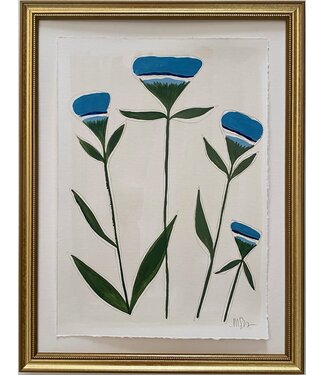 Morgan Shrader No. 12 - 15 Green & Blue Botanical