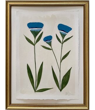 Morgan Shrader No.15 Green & Blue Botanical