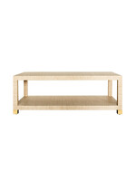 Natural Grasscloth Coffee Table
