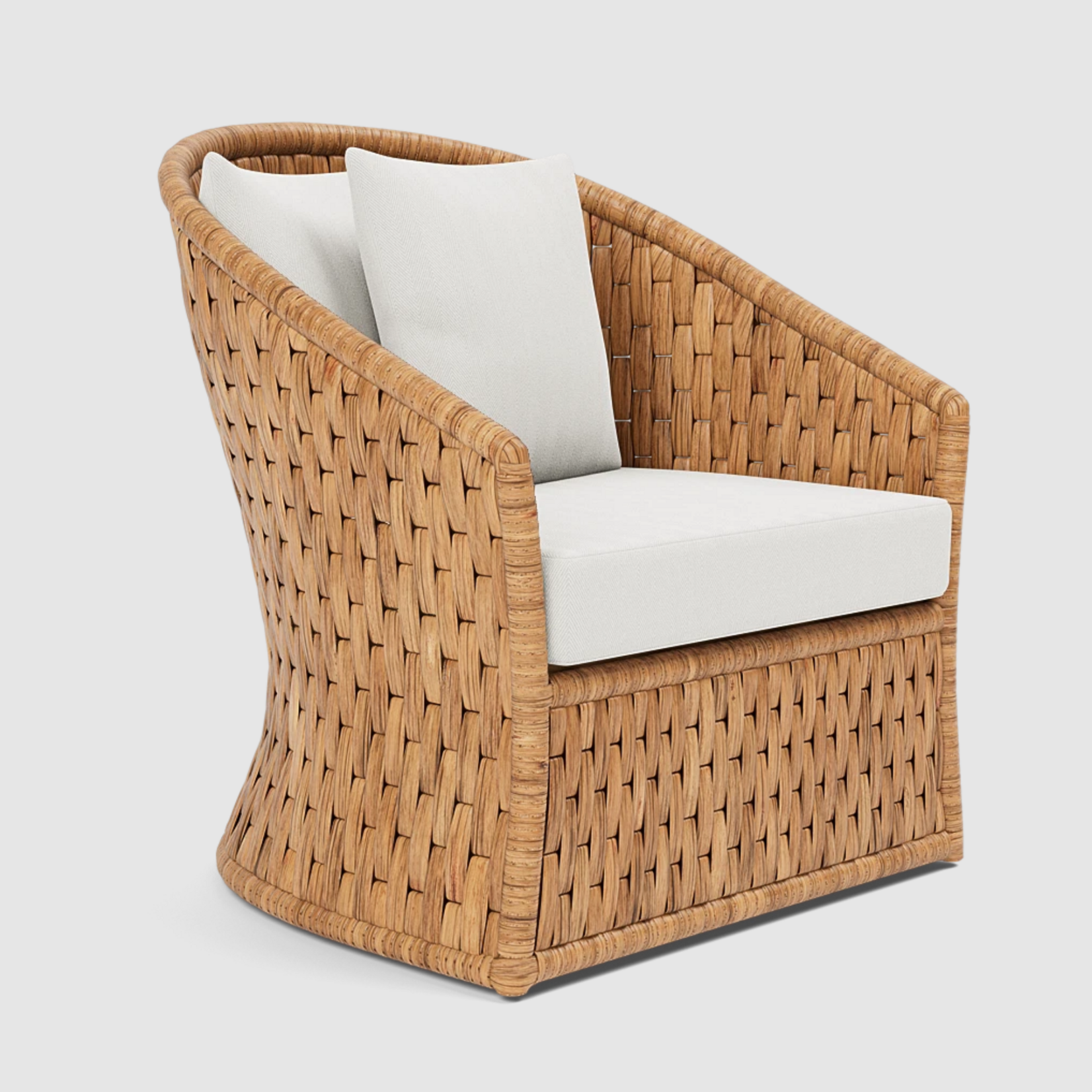 Woven Swivel Lounge Chair