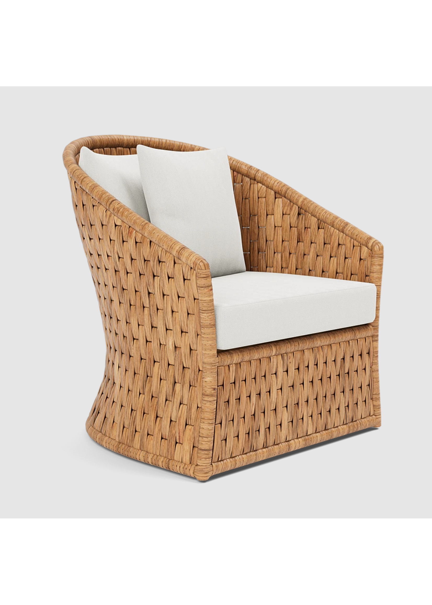 Woven Swivel Lounge Chair