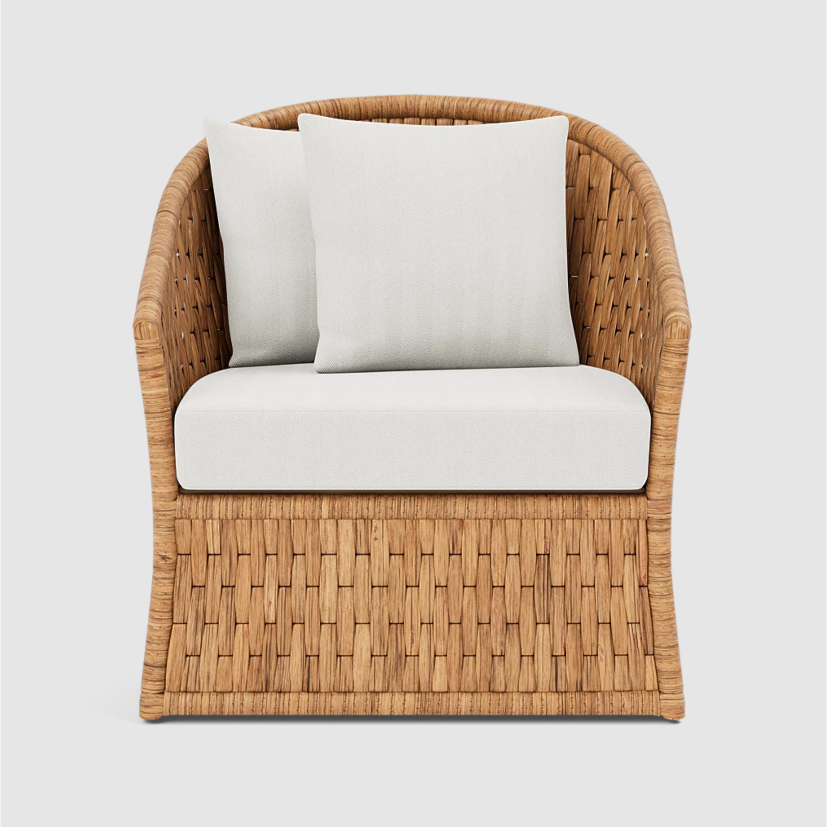 Woven Swivel Lounge Chair