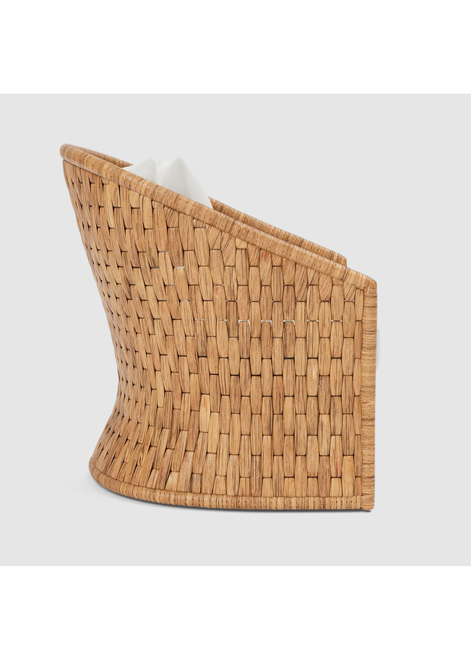 Woven Swivel Lounge Chair