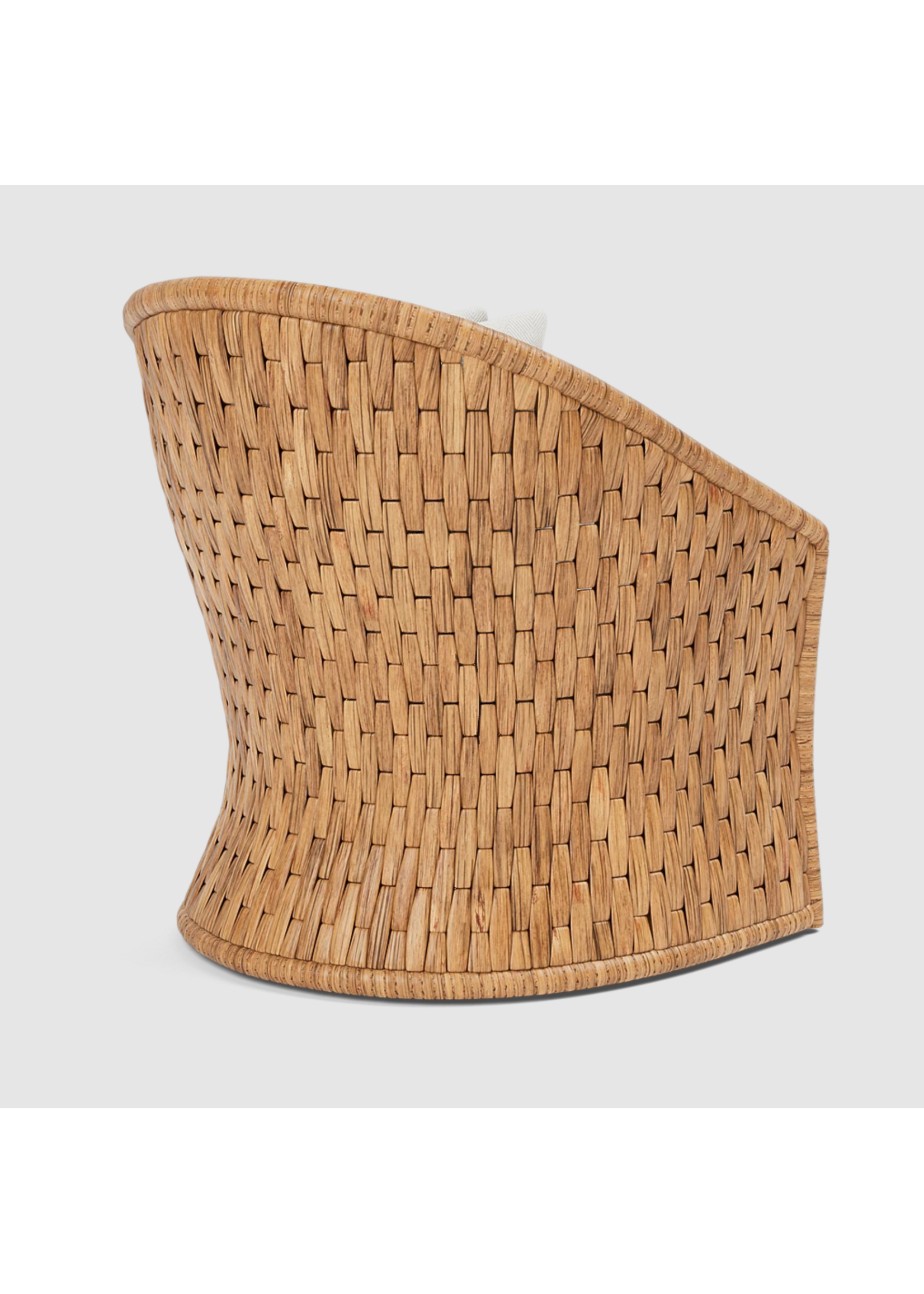 Woven Swivel Lounge Chair