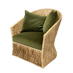 Woven Swivel Lounge Chair