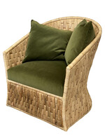 Woven Swivel Lounge Chair