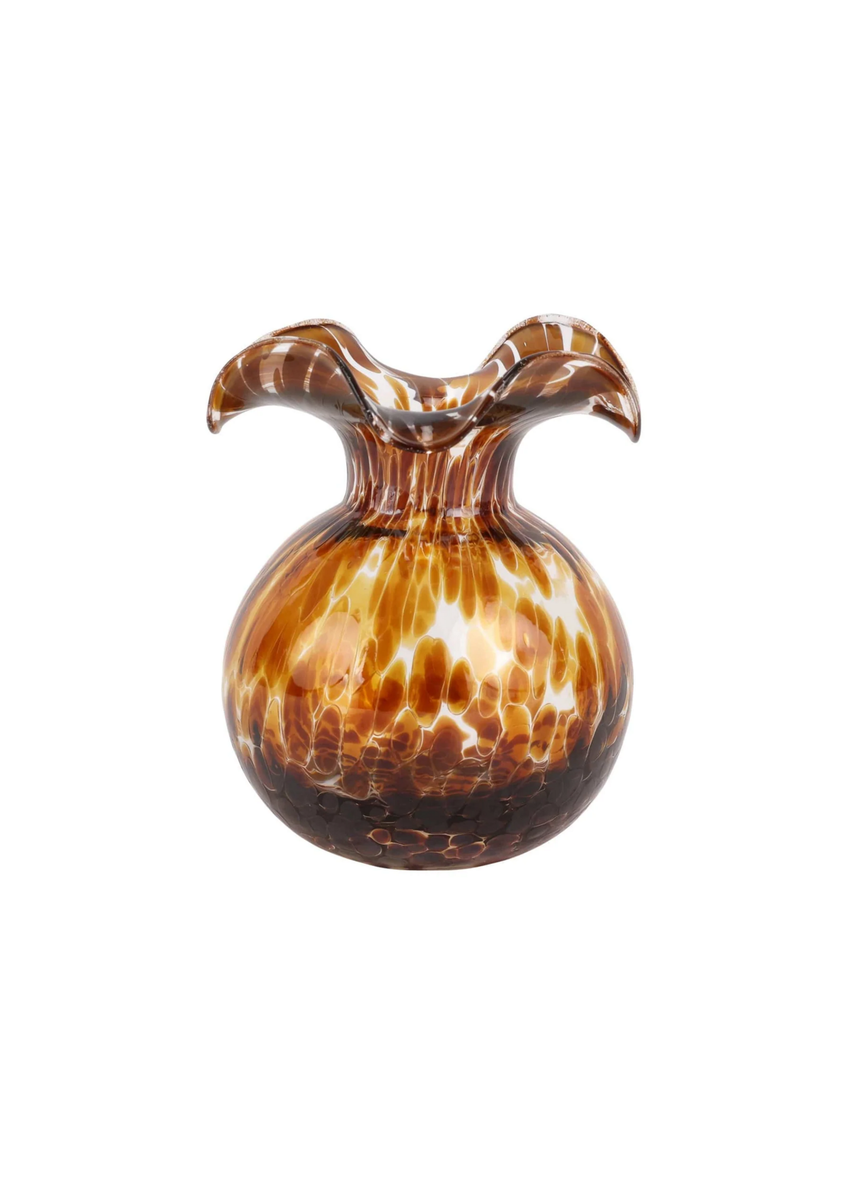Hibiscus Brown Tortoiseshell  Bud Vase