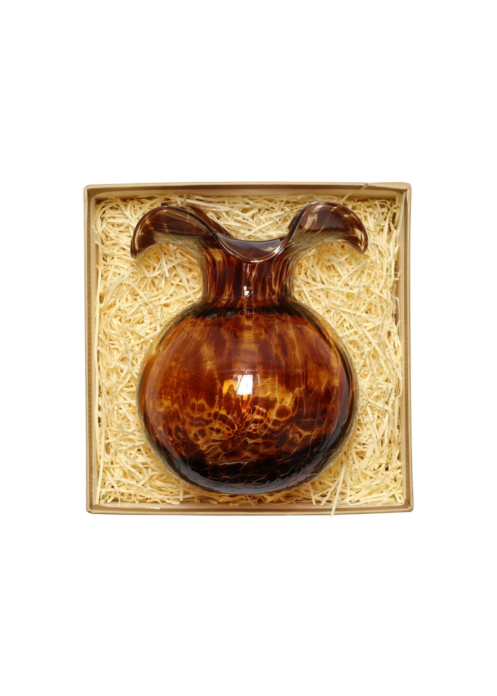 Hibiscus Brown Tortoiseshell  Bud Vase