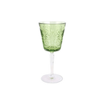 Vietri Barocco Mint Green Wine Glass