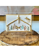 Nativity on Acrylic block w/easel