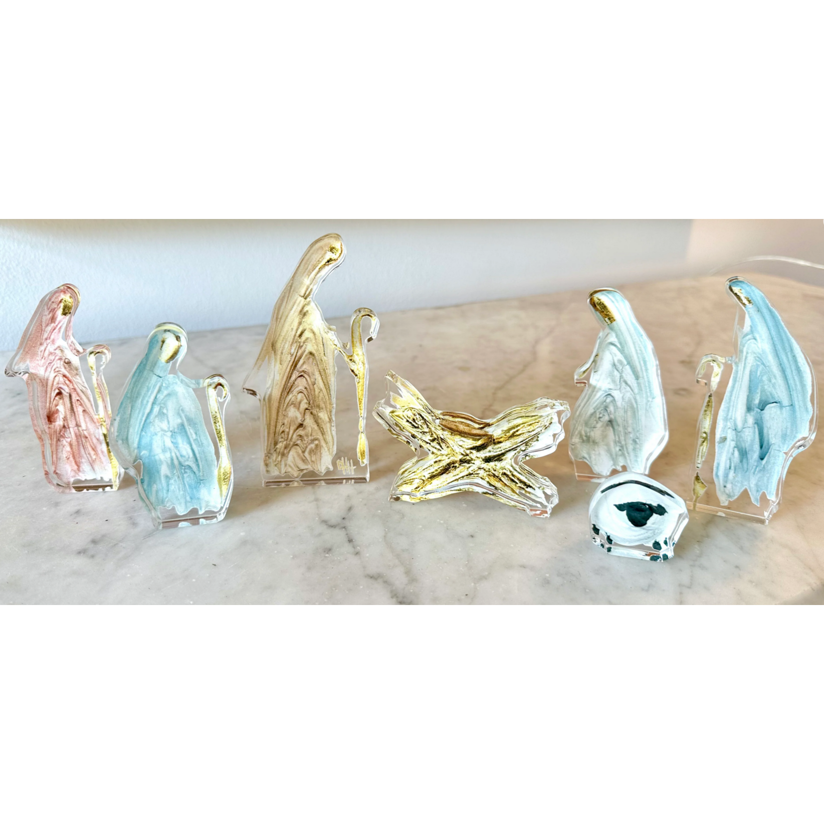7 Piece Silhouette Nativity Set