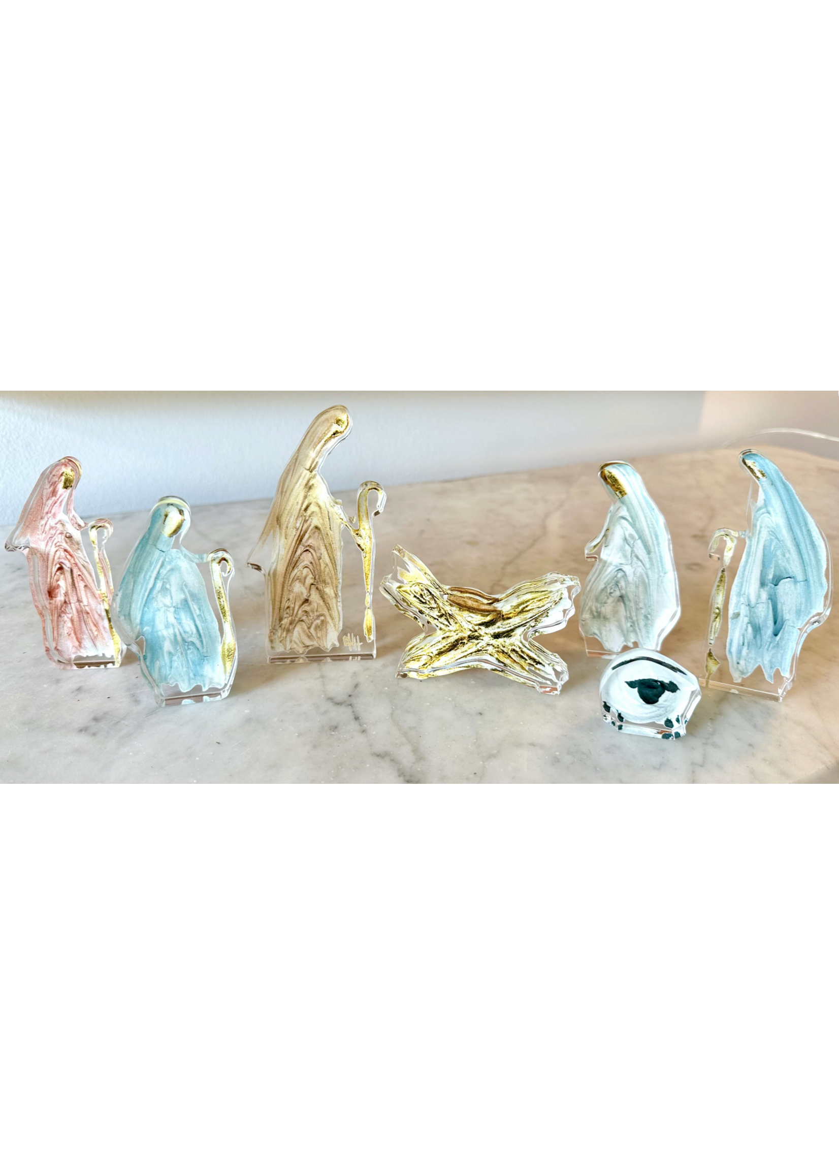 7 Piece Silhouette Nativity Set