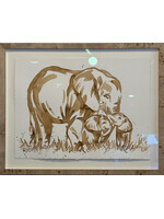 Jennifer Keim Elephant Mama & 2 babies