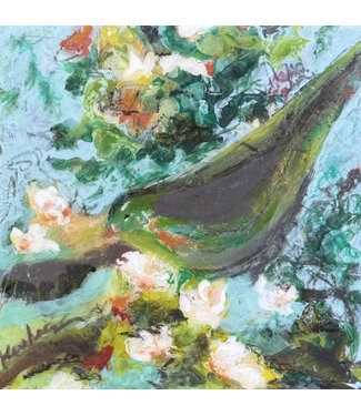 Leigh Kershner Bird with Flowers