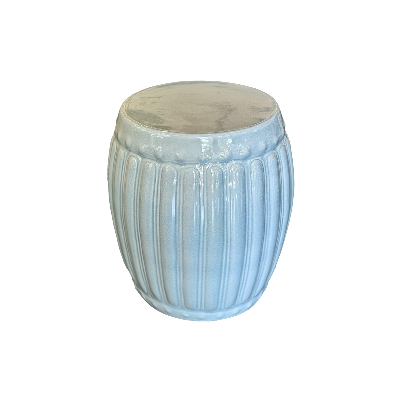 Porcelain Ribbed Stool/Table