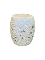 Round Cloud Stool White