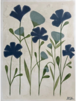 No. 33 Dark Blue & Light Blue Botanical