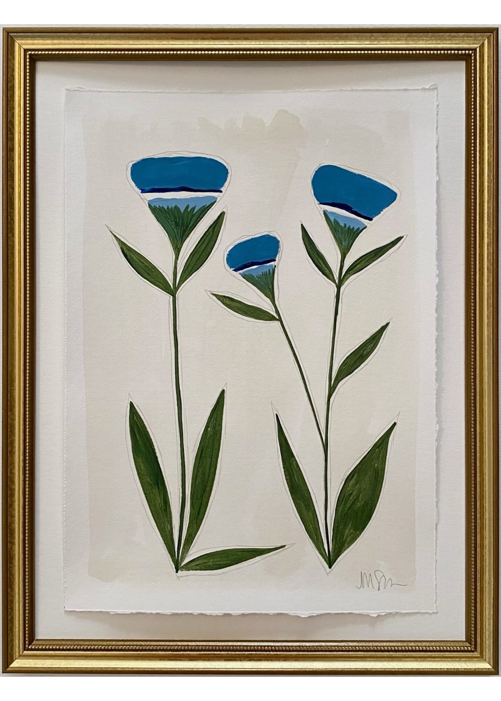 No. 12 - 15 Green & Blue Botanical