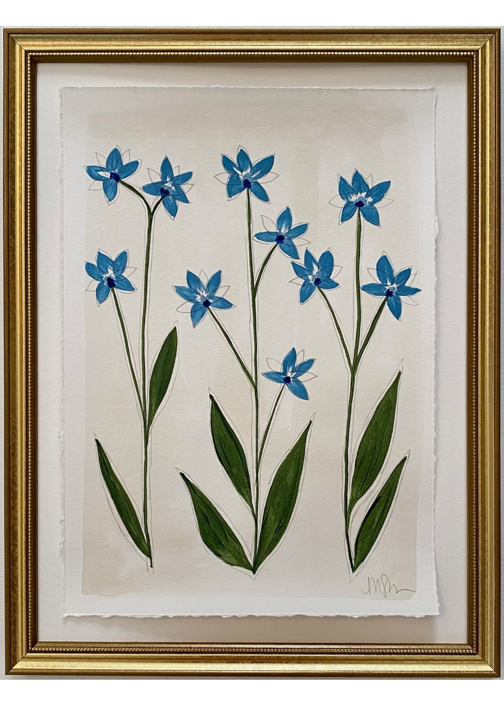 No. 12 - 15 Green & Blue Botanical