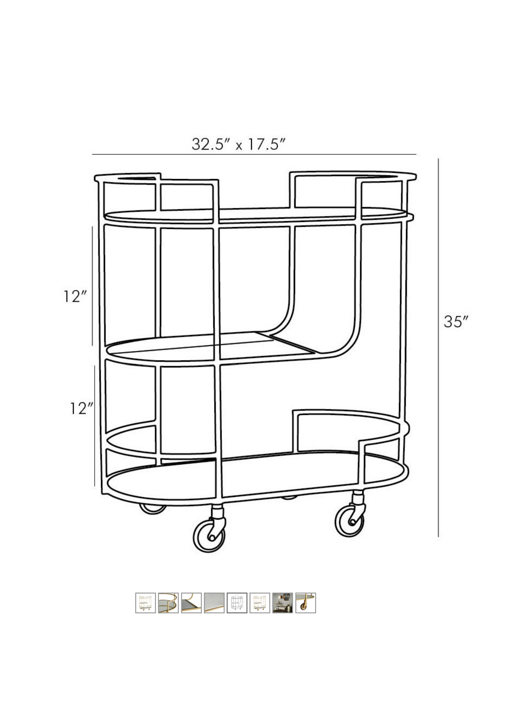 Trainor Bar Cart