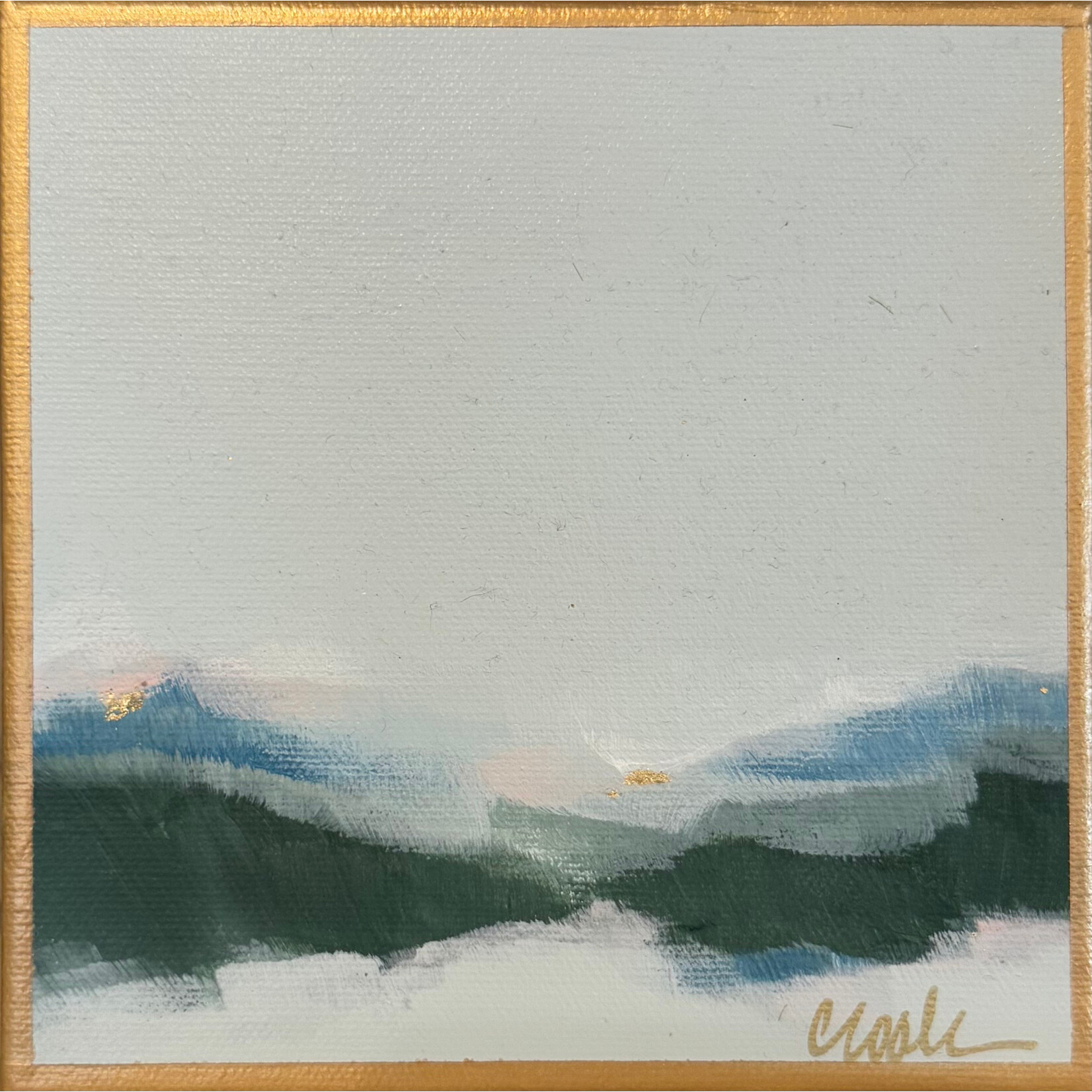 (SOLD) Mini Landscapes Green Multi