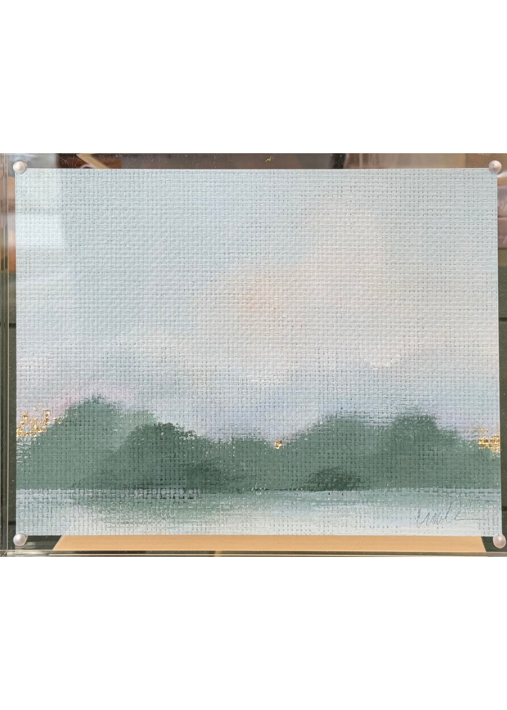 Grass Cloth Landscape in Acrylic