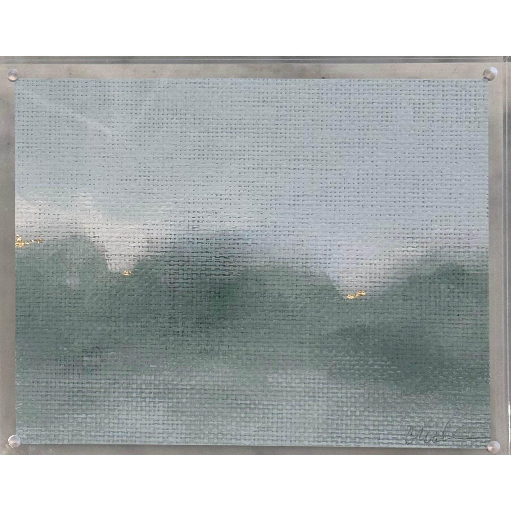 Grass Cloth Landscape in Acrylic