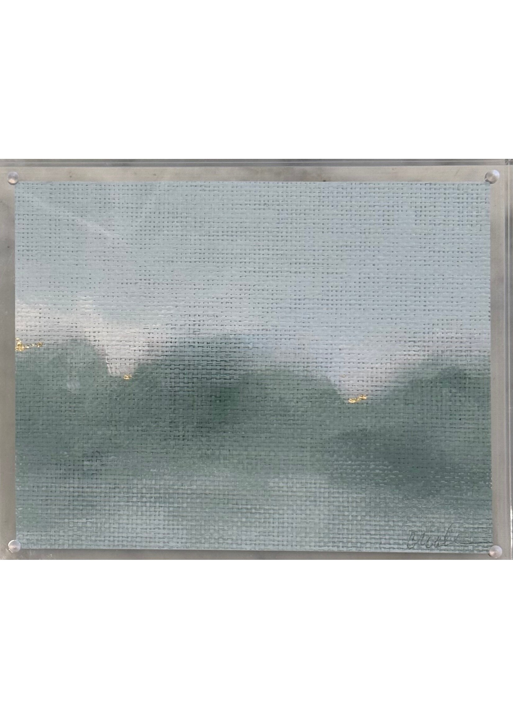 Grass Cloth Landscape in Acrylic