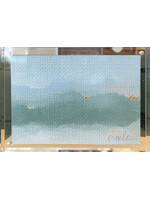 Christy Coole Grass Cloth Landscape in Acrylic