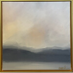 (SOLD) Navy + Blush Landscape