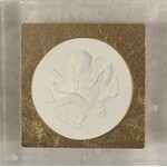 Intaglio on Gold Leaf Acrylic Block