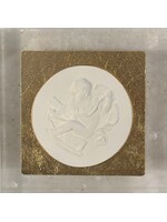 Intaglio on Gold Leaf Acrylic Block