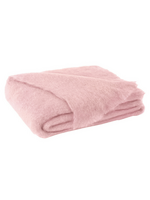 Pink Lotus Brushed Mohair Throw